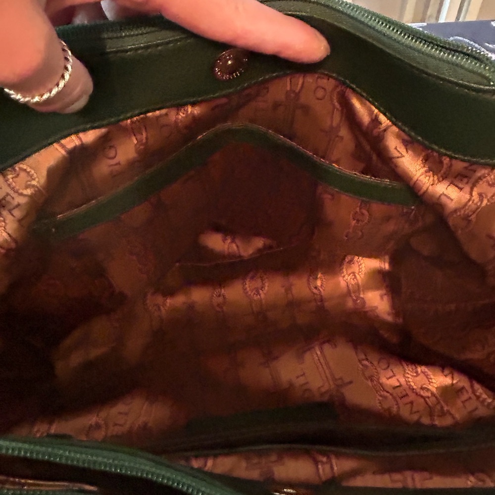 Tignanello Green Suede Women's Purse - Picture 8 of 9